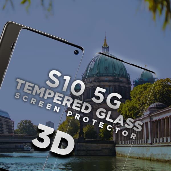 Samsung Galaxy S10 5G - Härdat glas 9H – Super kvalitet 3D