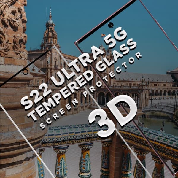 Samsung S22 ULTRA 5G - 9H Härdat Glass - 3D Super Kvalitet
