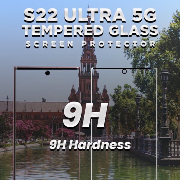 Samsung S22 ULTRA 5G - 9H Härdat Glass - 3D Super Kvalitet