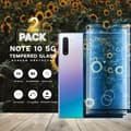 Miniatyrbild 1 av 5: 2 Pack Samsung Note 10 5G - Härdat glas 9H - Super kvalitet 3D