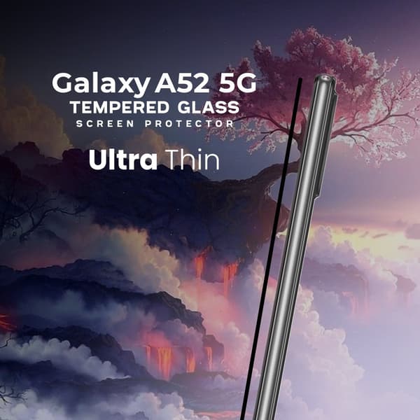 Samsung Galaxy A52 5G -Härdat glas 9H-Super kvalitet 3D