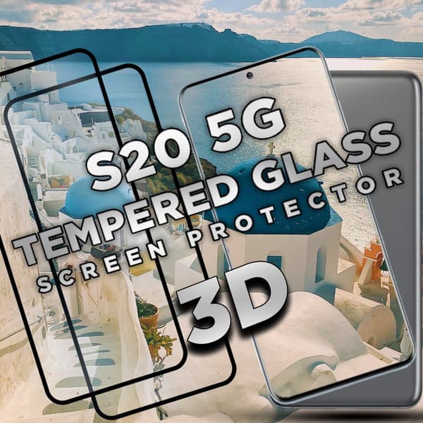 2 Pack Samsung Galaxy S20 5G - Härdat glas 9H-Super kvalitet 3D
