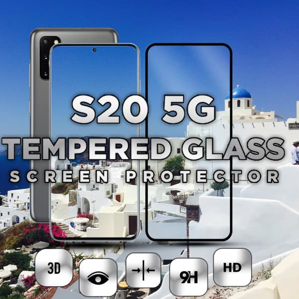 Samsung Galaxy S20 5G - Härdat glas 9H-Super kvalitet 3D