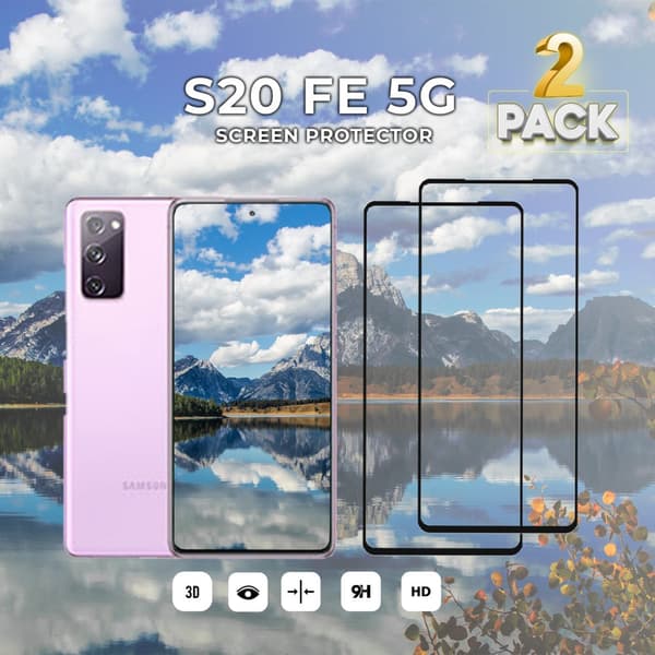 2 Pack Samsung S20 FE 5G - 9H Härdat Glass - Super Kvalitet 3D