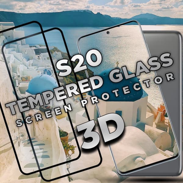 2 Pack Samsung Galaxy S20 - Härdat glas 9H - Super kvalitet 3D