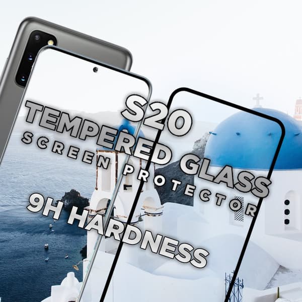 Samsung Galaxy S20 - Härdat glas 9H - Super kvalitet 3D