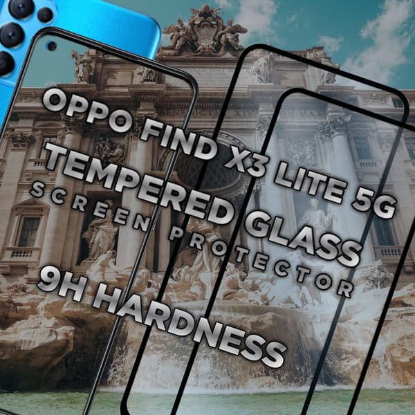 2 Pack OPPO FIND X3 LITE 5G - Härdat glas 9H-Super kvalitet 3D