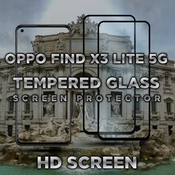 2 Pack OPPO FIND X3 LITE 5G - Härdat glas 9H-Super kvalitet 3D