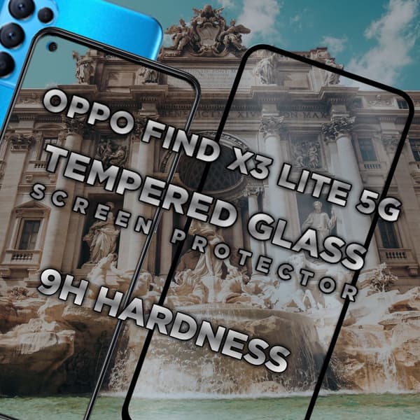 OPPO FIND X3 LITE 5G - Härdat glas 9H-Super kvalitet 3D