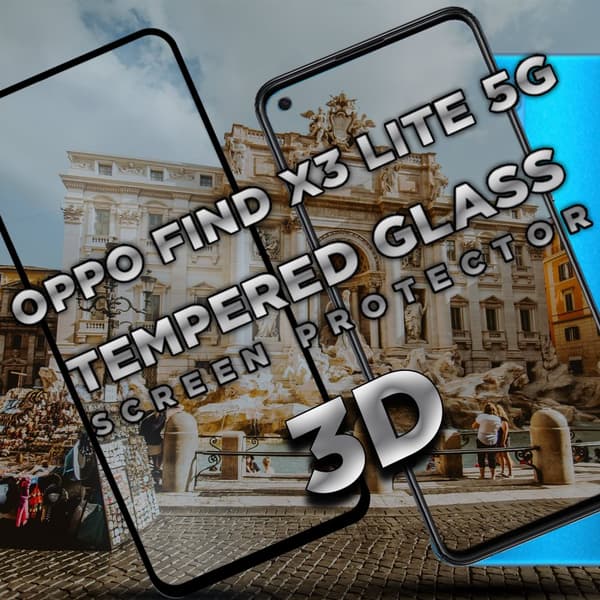 OPPO FIND X3 LITE 5G - Härdat glas 9H-Super kvalitet 3D