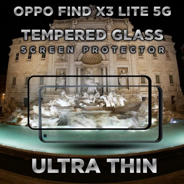 OPPO FIND X3 LITE 5G - Härdat glas 9H-Super kvalitet 3D