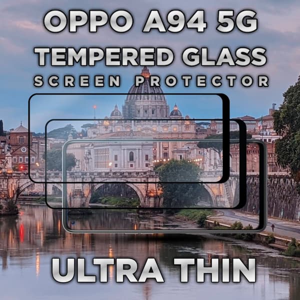 2 Pack OPPO A94 5G - Härdat glas 9H - Super kvalitet 3D