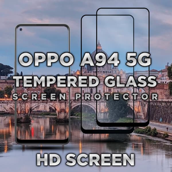 2 Pack OPPO A94 5G - Härdat glas 9H - Super kvalitet 3D