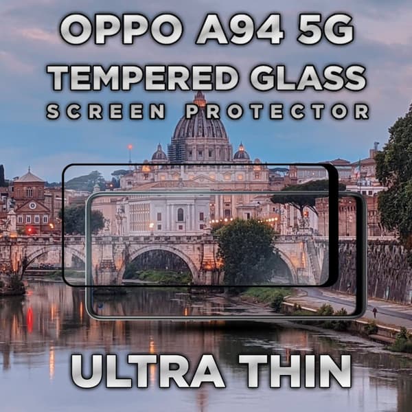OPPO A94 5G - Härdat glas 9H - Super kvalitet 3D
