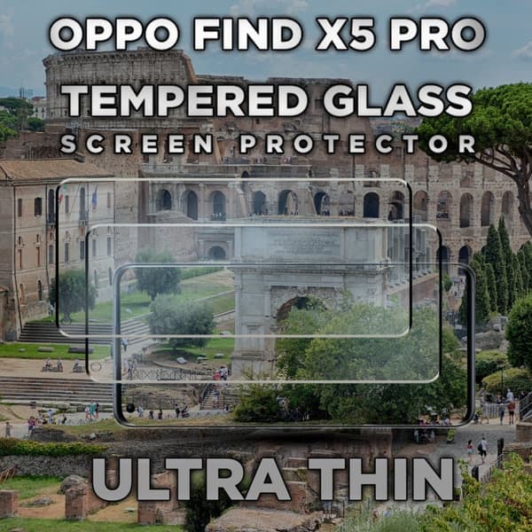 2 Pack OPPO FIND X5 PRO - Härdat glas 9H - Super kvalitet 3D