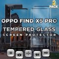 Miniatyrbild 1 av 5: 2 Pack OPPO FIND X5 PRO - Härdat glas 9H - Super kvalitet 3D
