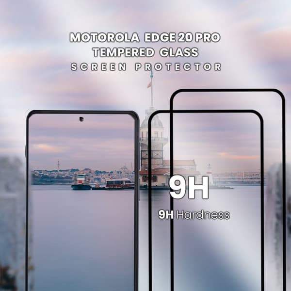 2 Pack Motorola EDGE 20 Pro - Härdat Glas 9H - Super kvalitet 3D