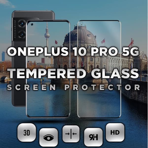 OnePlus 10 Pro 5G - Härdat glas 9H-Super kvalitet 3D Skärmskydd