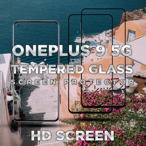 2 Pack OnePlus 9 5G - Härdat glas 9H-Super kvalitet 3D