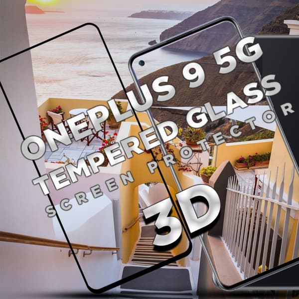 OnePlus 9 5G - Härdat glas 9H-Super kvalitet 3D Skärmskydd