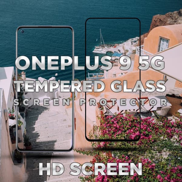 OnePlus 9 5G - Härdat glas 9H-Super kvalitet 3D Skärmskydd