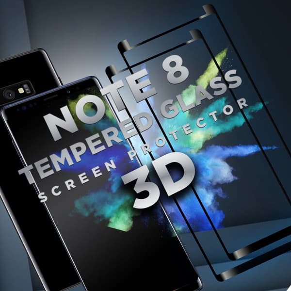 2 Pack Samsung Galaxy Note 8 - Härdat glas 9H -Super kvalitet 3D