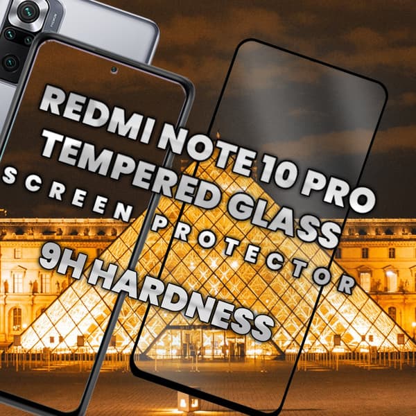 Xiaomi Redmi Note 10 Pro - Härdat glas 9H-Super kvalitet 3D