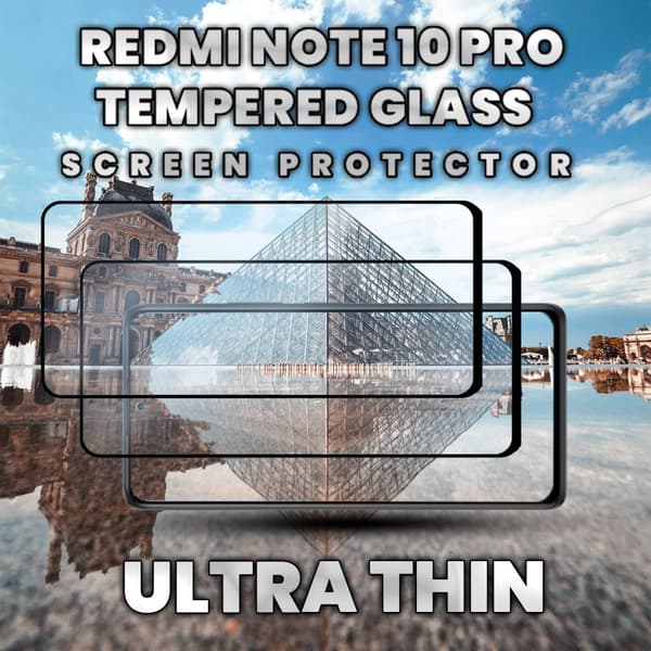 2 Pack Xiaomi Redmi Note 10 Pro - Härdat glas 9H-Super kvalitet