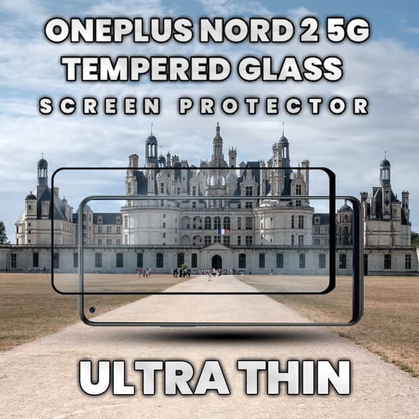 OnePlus Nord 2 5G - Härdat glas 9H - Super kvalitet 3D Skärmskydd