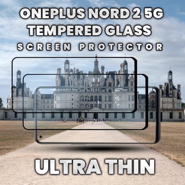 2 Pack OnePlus Nord 2 5G - Härdat glas 9H - Super kvalitet 3D