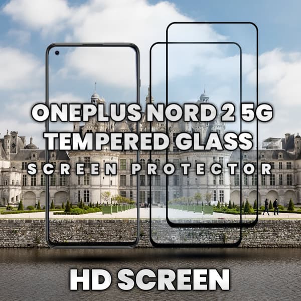 2 Pack OnePlus Nord 2 5G - Härdat glas 9H - Super kvalitet 3D