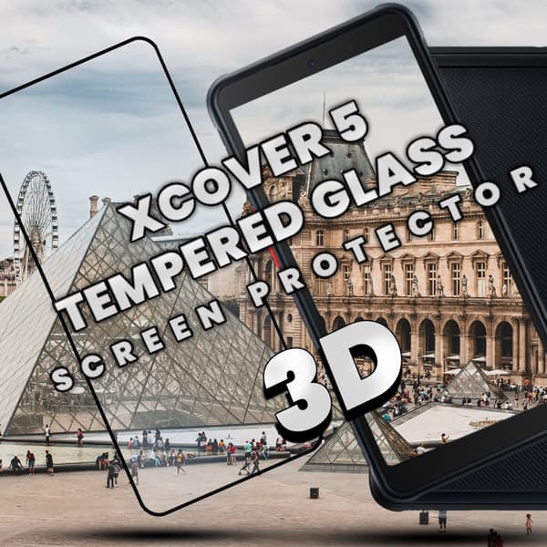 Samsung Xcover 5 - Härdat glas 9H-Super kvalitet 3D Skärmskydd