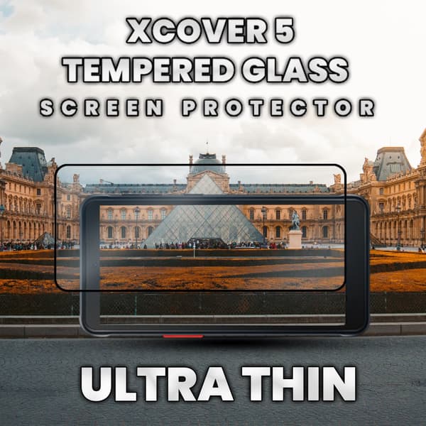 Samsung Xcover 5 - Härdat glas 9H-Super kvalitet 3D Skärmskydd