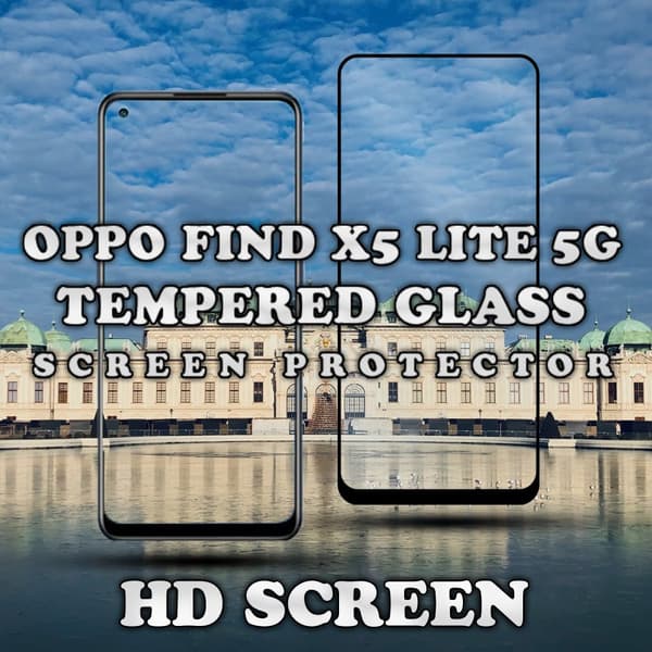 OPPO FIND X5 Lite 5G - Härdat glas 9H - Super kvalitet 3D
