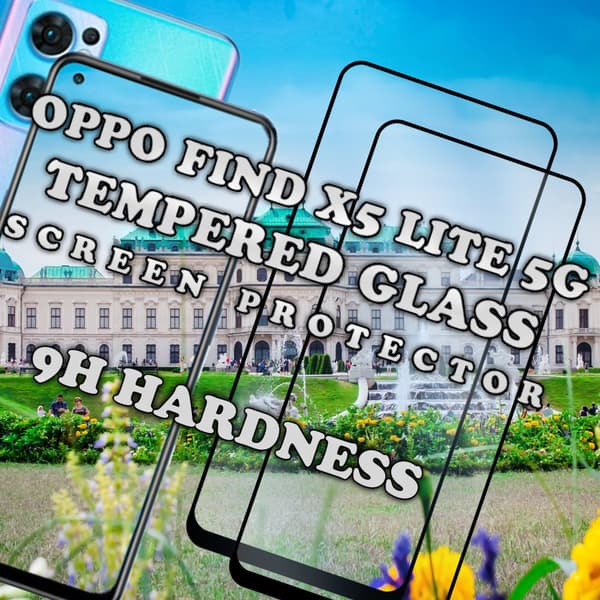 2 Pack OPPO FIND X5 Lite 5G - Härdat glas 9H-Super kvalitet 3D