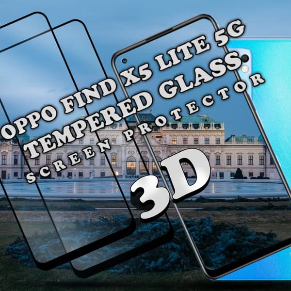 2 Pack OPPO FIND X5 Lite 5G - Härdat glas 9H-Super kvalitet 3D