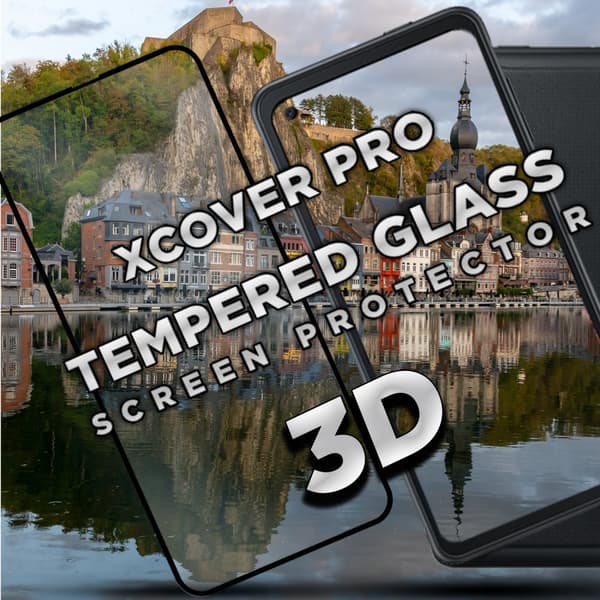 Samsung Xcover Pro- Härdat glas 9H-Super kvalitet 3D Skärmskydd
