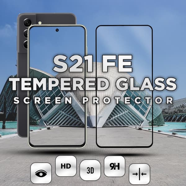 Samsung S21 FE - 9H Härdat Glass - Super Kvalitet 3D