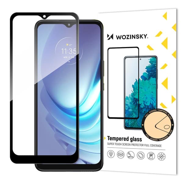 Skjermbeskyttelse i glass Moto G50, fullskjerm