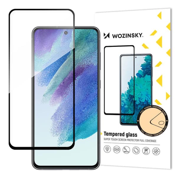 Skjermbeskyttelse i glass Samsung S21 FE, fullskjerm