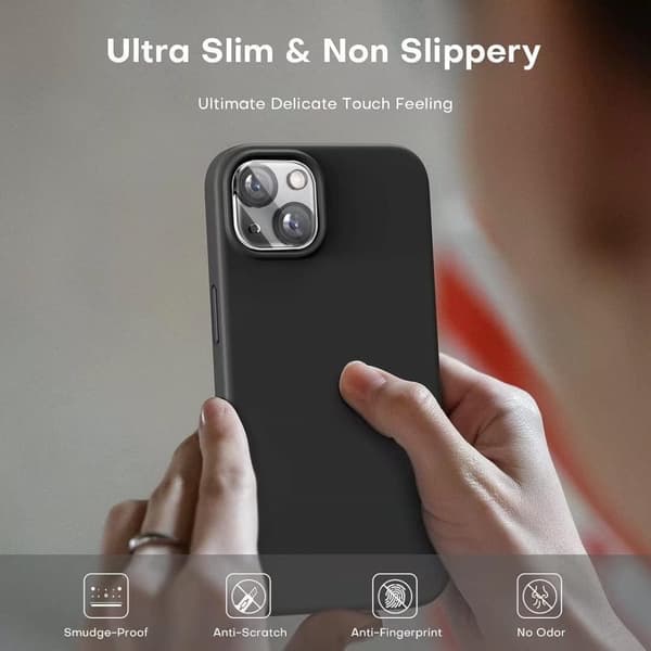 iPhone 14 Pro Max [8-PACK] 6x karkaistu lasi + 1x silikonikuori