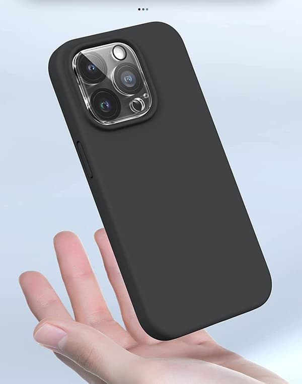 iPhone 14 Pro Max [8-PACK] 6x karkaistu lasi + 1x silikonikuori