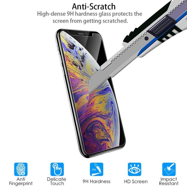 2-Pack- 9H Skärmskydd iPhone 14 PRO (6.1 Tums), 9D Härdat Glas