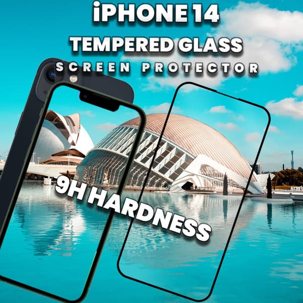 iPhone 14 - 9H Härdat Glass - Top Kvalitet Skärmskydd