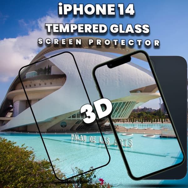 iPhone 14 - 9H Härdat Glass - Top Kvalitet Skärmskydd