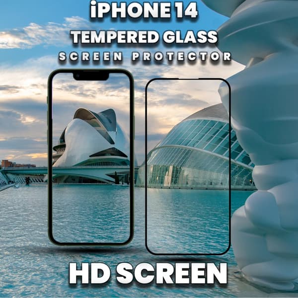 iPhone 14 - 9H Härdat Glass - Top Kvalitet Skärmskydd