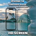 Miniatyrbild 2 av 5: iPhone 14 - 9H Härdat Glass - Top Kvalitet Skärmskydd