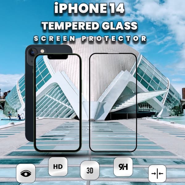 iPhone 14 - 9H Härdat Glass - Top Kvalitet Skärmskydd