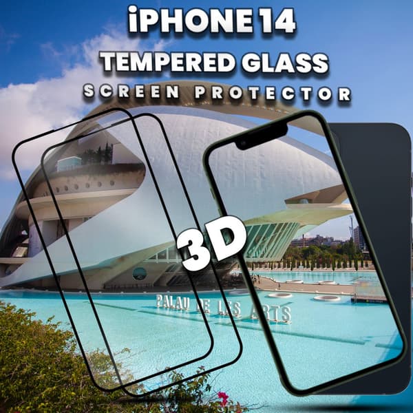 2 Pack iPhone 14 - 9H Härdat Glass - Top Kvalitet Skärmskydd