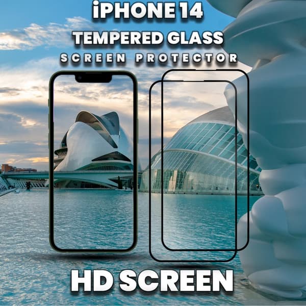 2 Pack iPhone 14 - 9H Härdat Glass - Top Kvalitet Skärmskydd